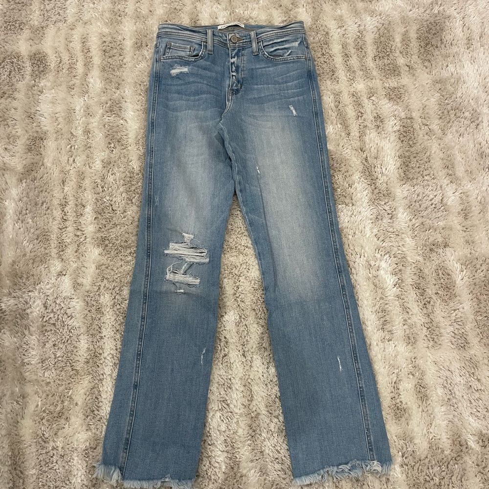 Flying Monkey Distressed Straight Leg Jeans